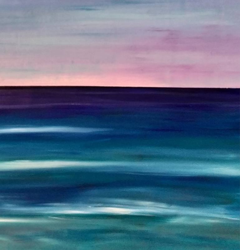 Original Abstract Seascape Painting by Mirit Orly Levin