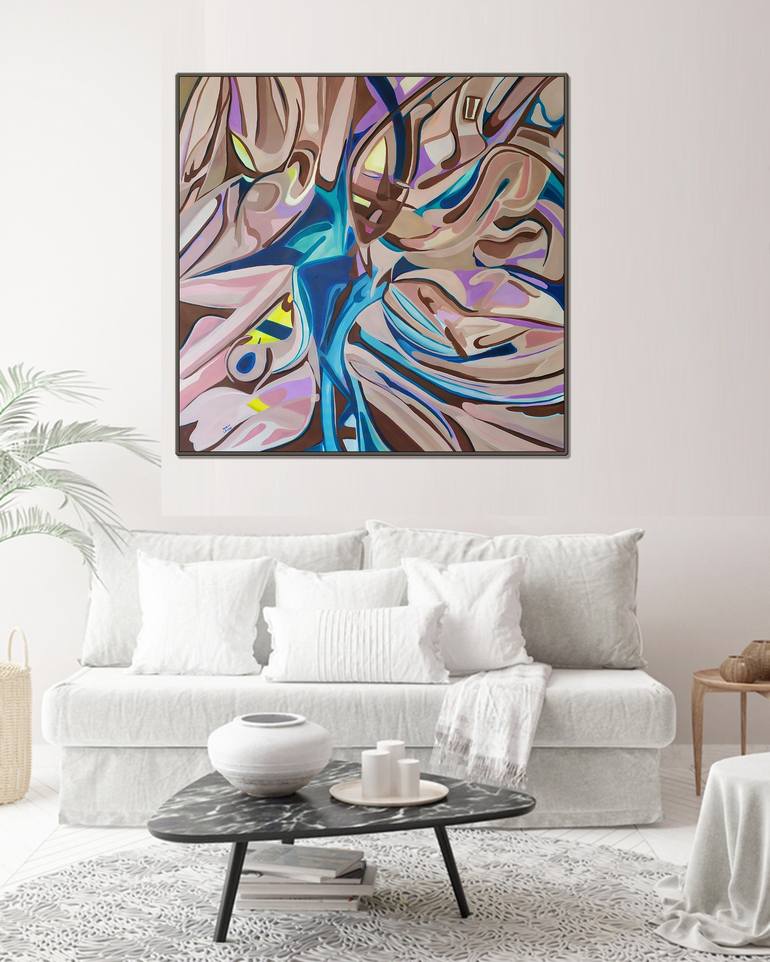 Original Abstract Painting by Mirit Orly Levin