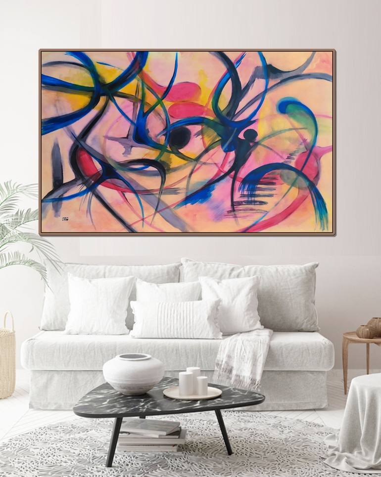 Original Abstract Painting by Mirit Orly Levin