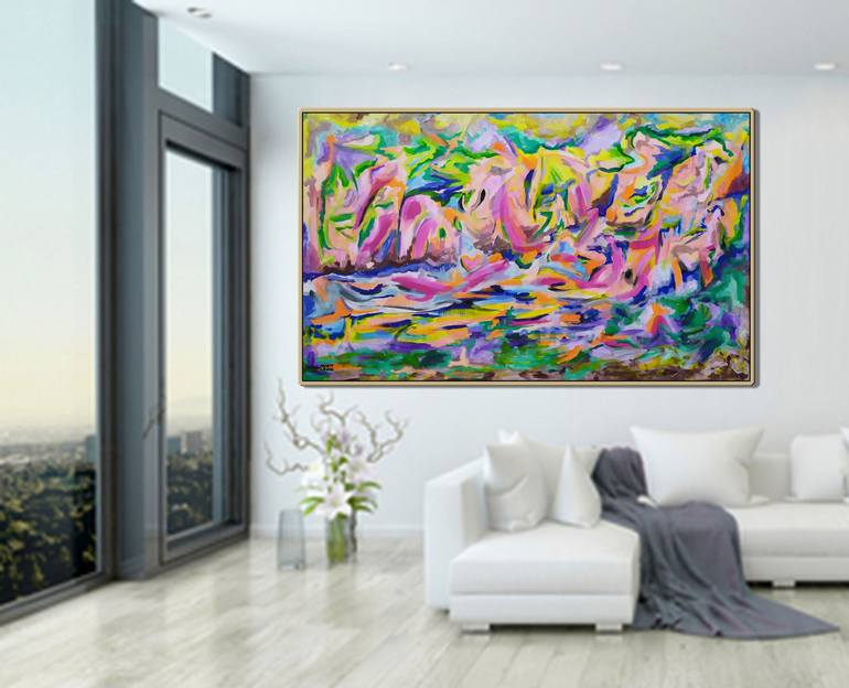 Original Abstract Nature Painting by Mirit Orly Levin