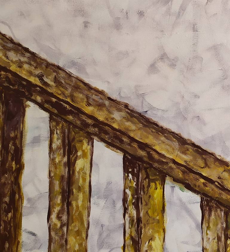 Original Abstract Landscape Painting by Mirit Orly Levin