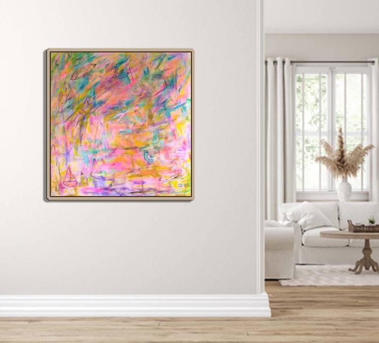 Original Abstract Painting by Mirit Orly Levin