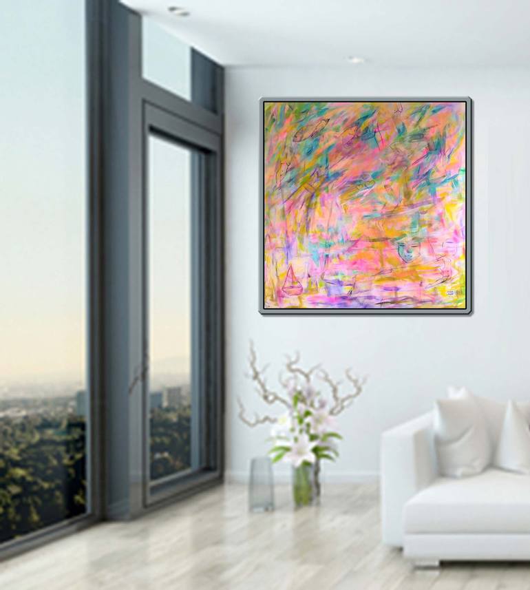 Original Abstract Painting by Mirit Orly Levin