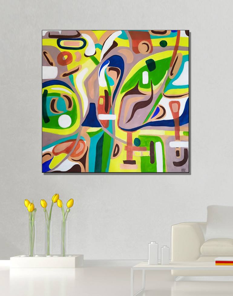 Original Abstract Painting by Mirit Orly Levin