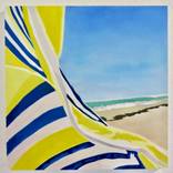 Blue and Yellow Towel by Katie Darby Slater