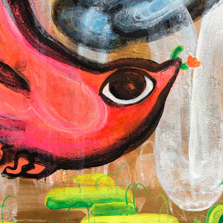 Original Modernism Animal Painting by Chika Wu