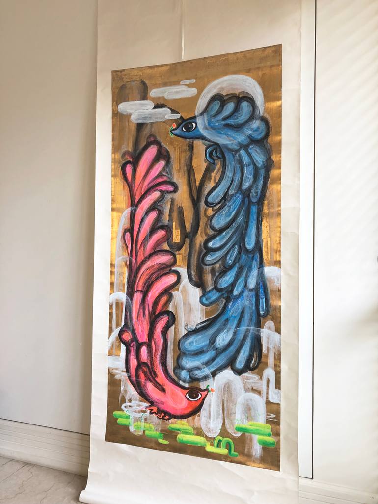 Original Modernism Animal Painting by Chika Wu