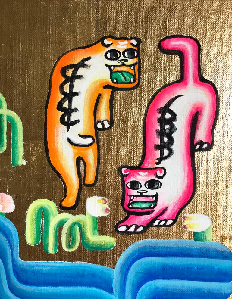 Original Illustration Animal Painting by Chika Wu