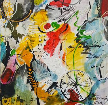 Original Abstract Expressionism Abstract Drawings by Avetisyan Gor