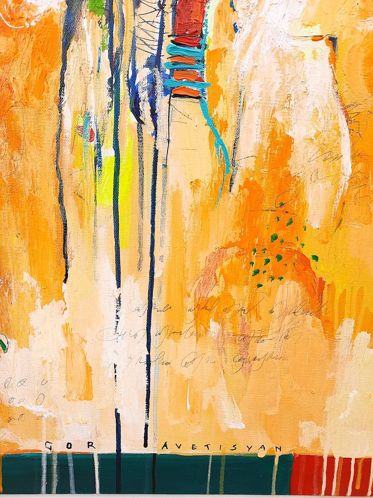 Original Abstract Expressionism Abstract Painting by Avetisyan Gor