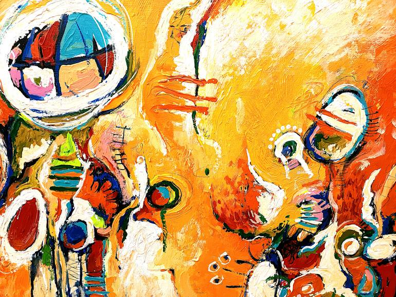 Original Abstract Expressionism Abstract Painting by Avetisyan Gor