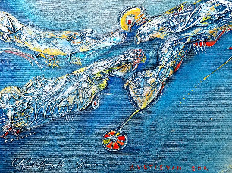 Original Abstract Expressionism Abstract Painting by Avetisyan Gor