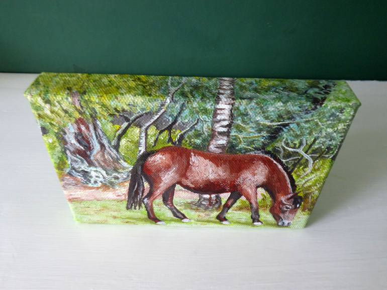 Original Impressionism Horse Painting by Jacqueline Talbot