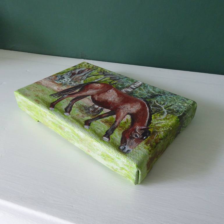 Original Impressionism Horse Painting by Jacqueline Talbot
