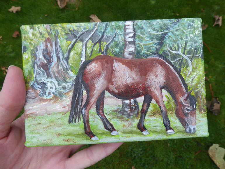 Original Impressionism Horse Painting by Jacqueline Talbot