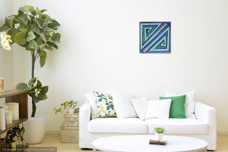 Original Abstract Geometric Painting by Jacqueline Talbot