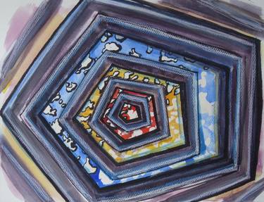 Original Abstract Geometric Paintings by Jacqueline Talbot
