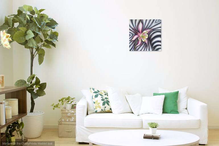 Original Abstract Botanic Painting by Jacqueline Talbot