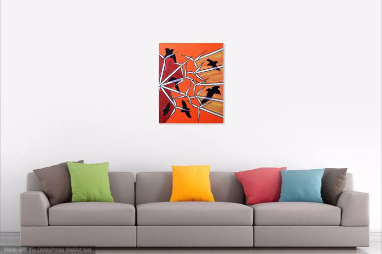 Original Abstract Geometric Painting by Jacqueline Talbot