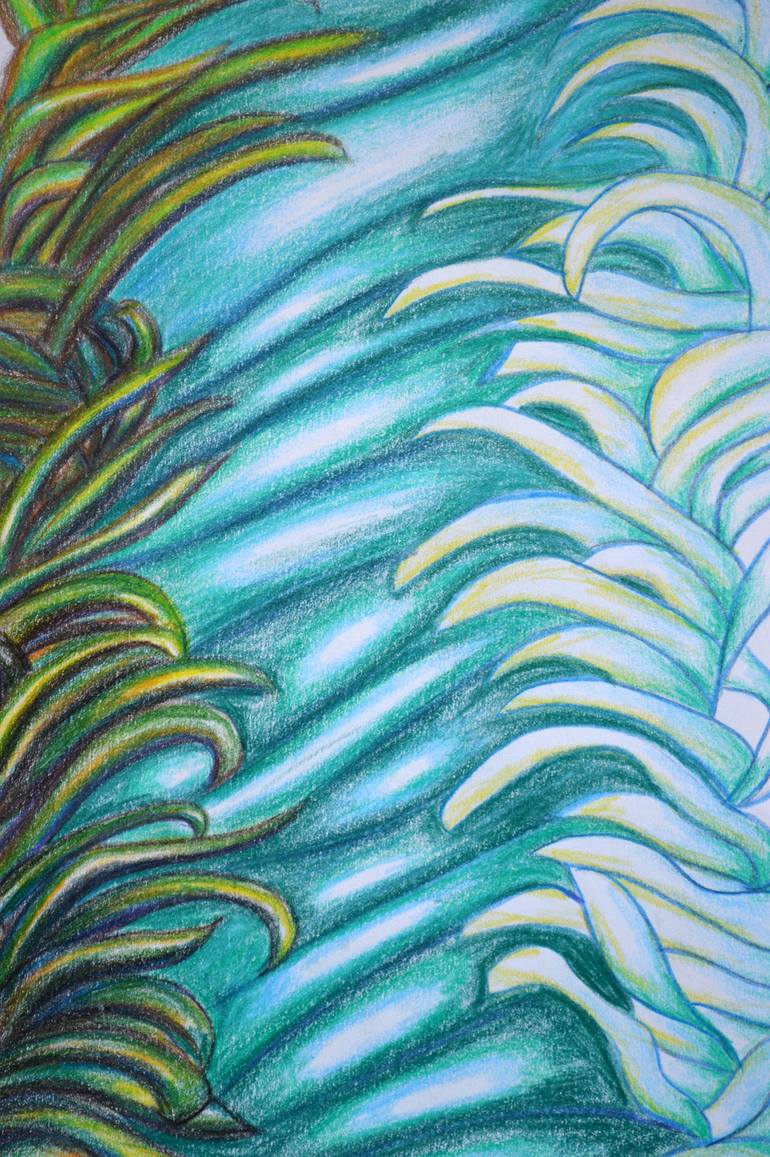 Original Abstract Nature Drawing by Jacqueline Talbot