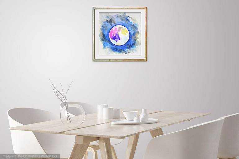 Original Abstract Outer Space Painting by Jacqueline Talbot