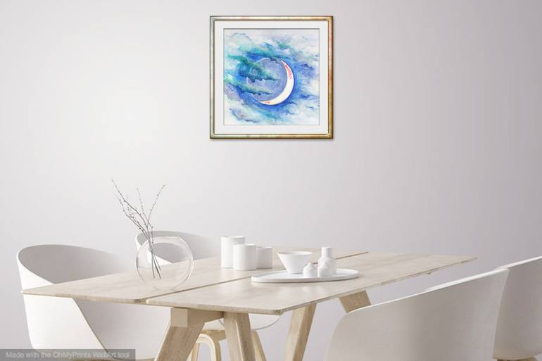 Original Abstract Outer Space Painting by Jacqueline Talbot