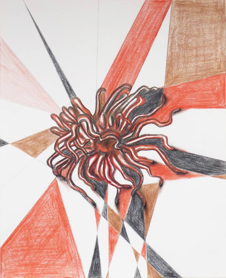 Print of Expressionism Abstract Drawings by Jacqueline Talbot