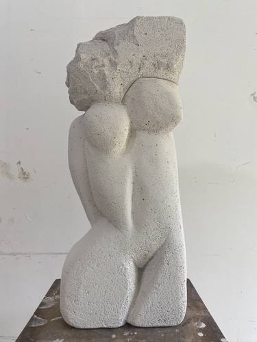 Original Art Deco Body Sculpture by Maria Vallier