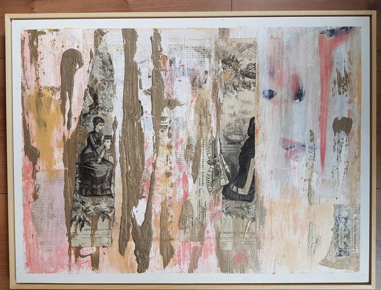 Original Abstract Collage by Maria Vallier
