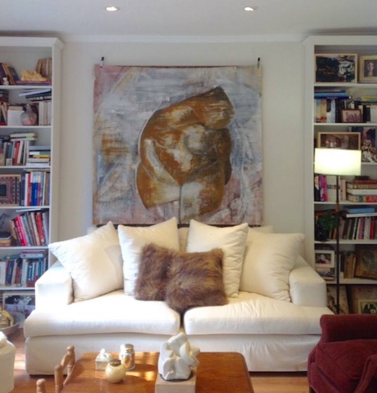 Original Fine Art Abstract Painting by Maria Vallier