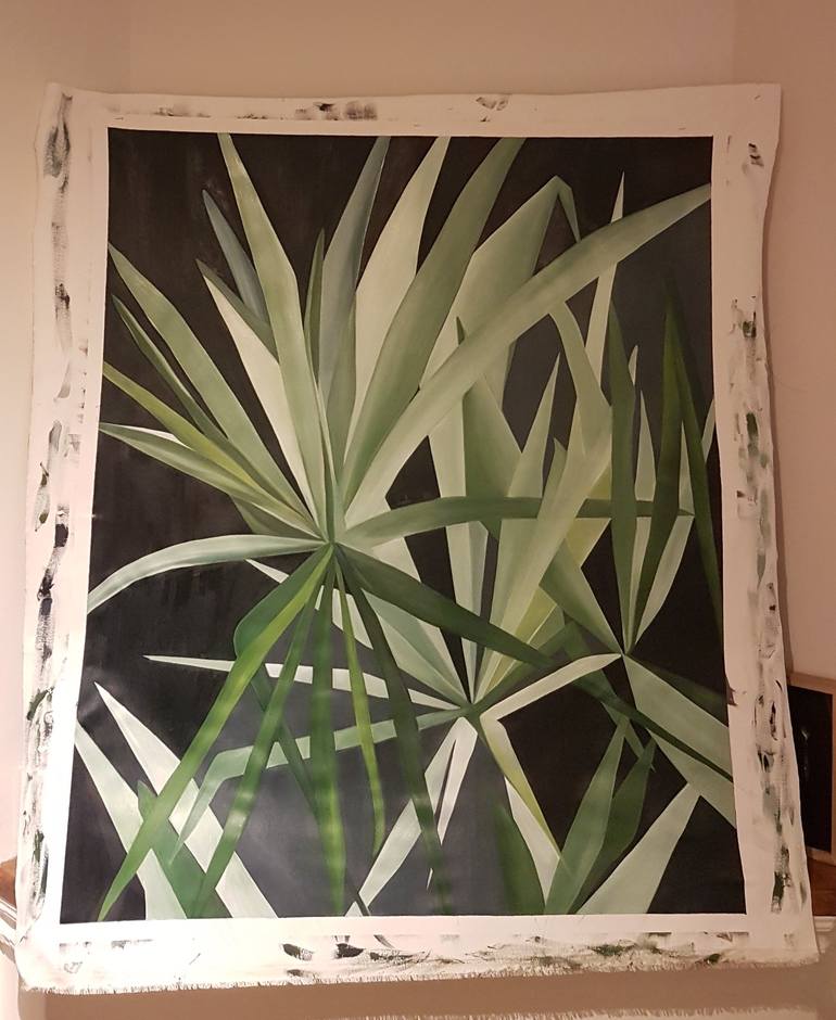 Original Art Deco Nature Painting by Maria Vallier