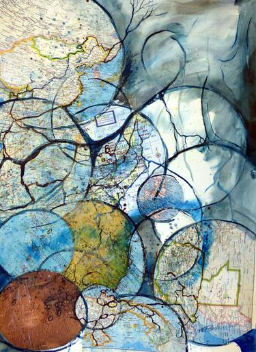 Original Expressionism Nature Collage by Melissa Perhamus