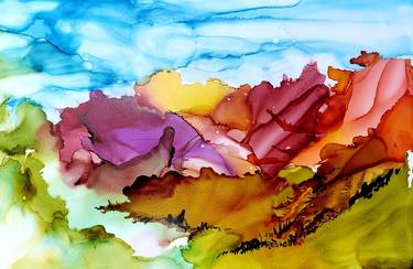 Original Abstract Landscape Paintings by Melissa Perhamus