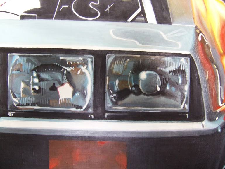 Original Realism Automobile Painting by Zoltan Till