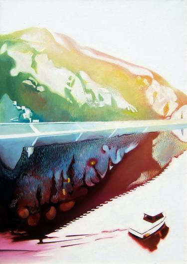 Original Pop Art Boat Paintings by Zoltan Till