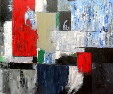 Original Fine Art Abstract Paintings by Rafael Andueza