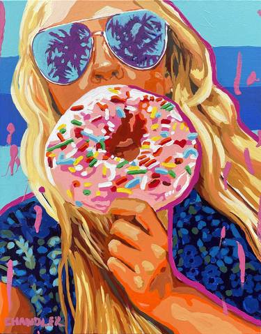 Girl With Donut thumb