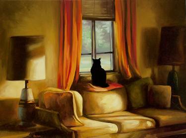 Original Cats Paintings by Karen Chandler