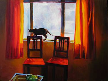 Original Cats Paintings by Karen Chandler