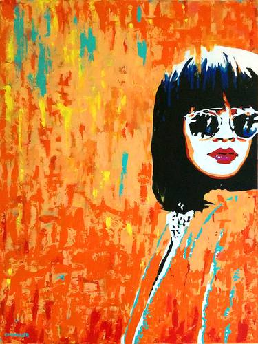 Original Abstract Celebrity Paintings by Karen Chandler