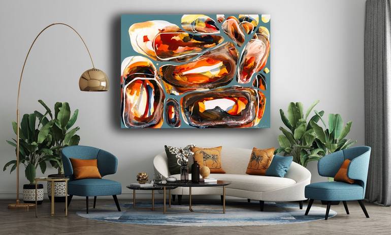 Original Abstract Painting by Lara Scolari