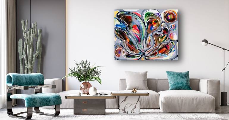 Original Abstract Expressionism Abstract Painting by Lara Scolari