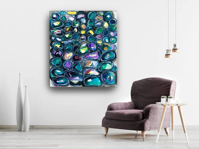 Original Abstract Expressionism Abstract Painting by Lara Scolari