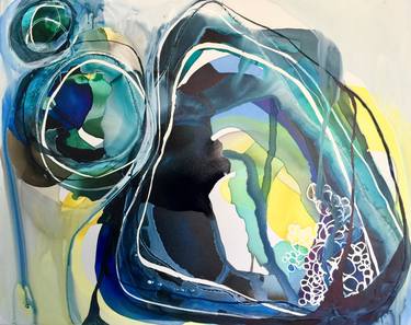 Original Abstract Expressionism Abstract Paintings by Lara Scolari