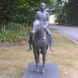 Man and Horse by Janis Ridley