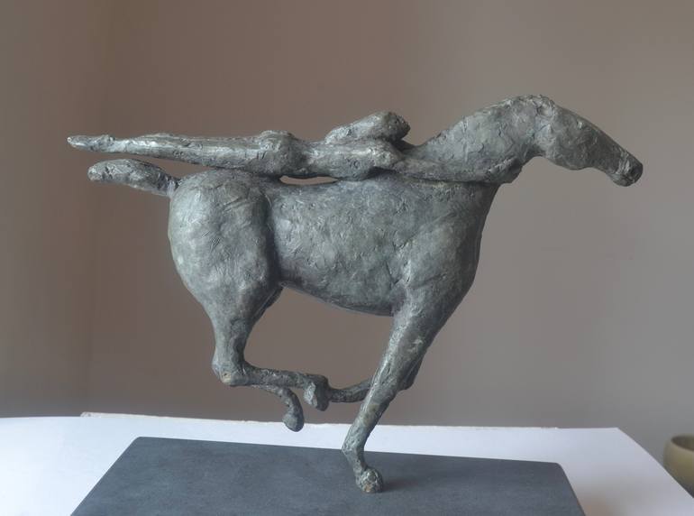 Original Figurative Horse Sculpture by Janis Ridley