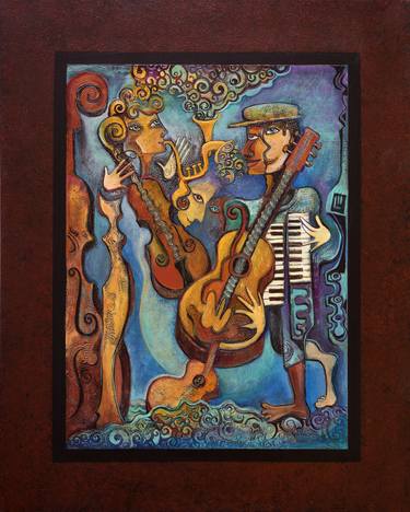 Print of Surrealism Music Paintings by Mary DeLave