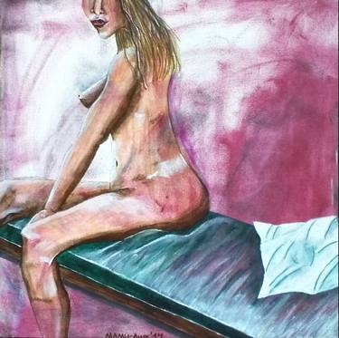 Original Abstract Expressionism Erotic Paintings by Mamu Art