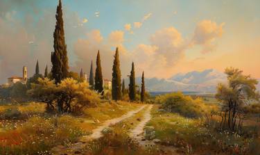 Original Realism Landscape Painting by Mart Sander