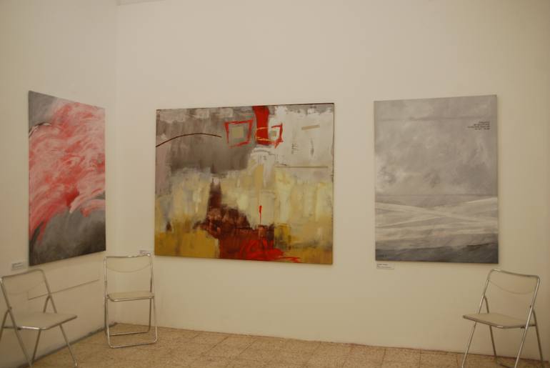 Original Abstract Expressionism Abstract Painting by Ula Von Hasel